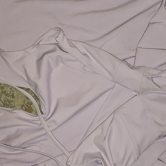 Halara Breezeful Backless Side Invisible Zipper Pocket Wide Leg Sz Large - Picture 11 of 14